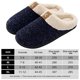 thumbnail image 3 of Zapatilla de espuma viscoelástica para hombre, suela de goma antideslizante, zapato de casa cómodo similar a la lana (azul S) Likrtyny Tenis De Mujer Tenis De Hombre, 3 of 8