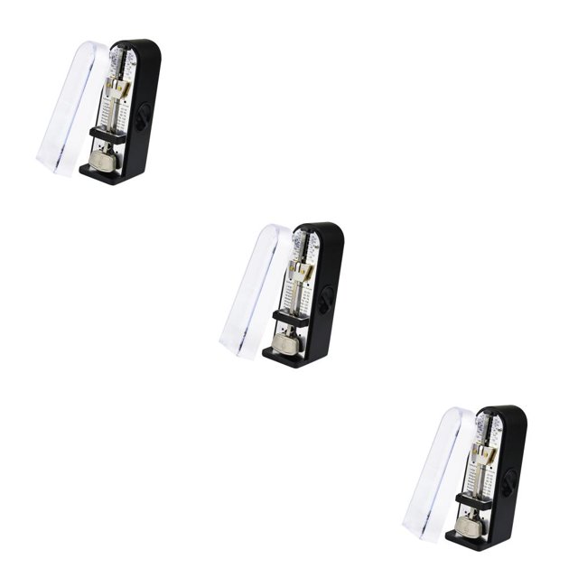 Baohd Guitar Compact Rhythm Metronome Lightweight Universal Plastic Tuner Classroom Violin Musical Instrument Equipment 11*3.5*5cm 3Set