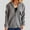 Grey, variant on Women's Solid Color Folding Collar Zip Up Sweater Jacket Sweater Coat plus Wool Jacket Womens Science Cardigan Trendy Jacket for Women Coat Sweaters Sweater Coats for Women Long with Buttons plus Size