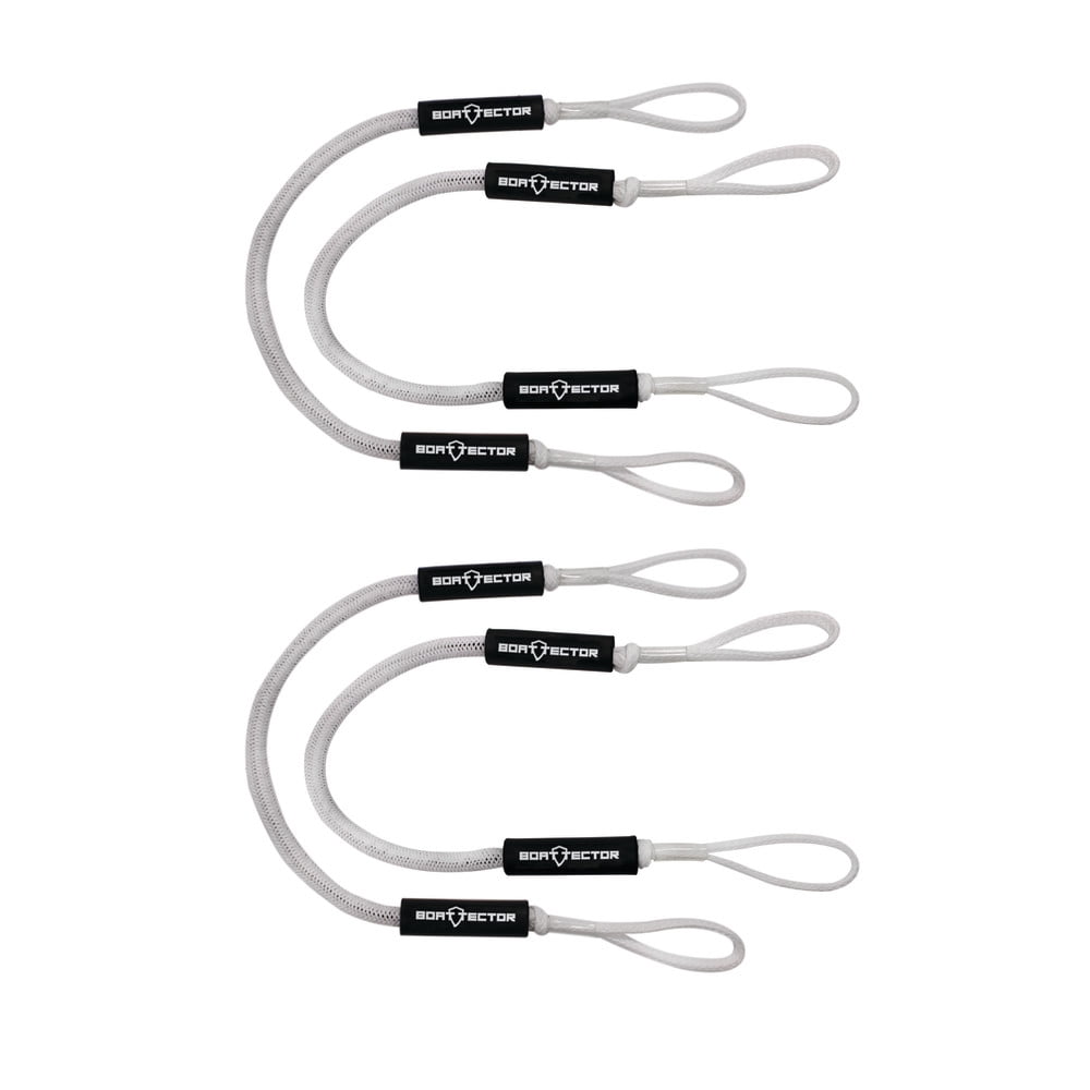 Extreme Max 3006.3222 BoatTector Bungee Dock Line Value 4-Pack - 4 Ft., White