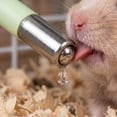 thumbnail image 5 of No Drip Hanging Hamster Water Bottle Dual Stainless Steel Ball Small Pet Drinker Dispenser for Gerbils Mice Cage Mount 120ml, 5 of 7