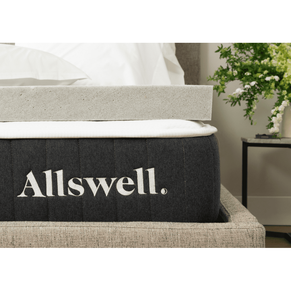 Allswell 3" Memory Foam Mattress Topper Infused with Graphite, Twin