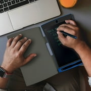 Boogie Board Jot قرص الكتابة القابل لإعادة الاستخدام 8.5 شاشة LCD مسح فوري قلم القلم مغناطيس مسند - كتابة الرسم تدوين رقمي باللون الأزرق