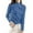 Blue, variant on Elegant Turtleneck Sweater – Long Sleeve Slim Fit Knit Pullover for Women, Soft Warm Winter Top for Casual Wear & Layering, Autumn Korean Oversize Style