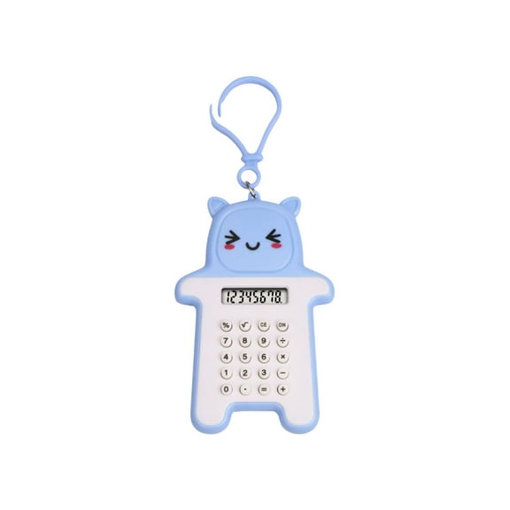 School Supplies Colorful Handheld Calculator With Lanyard Portable Gifts for Family