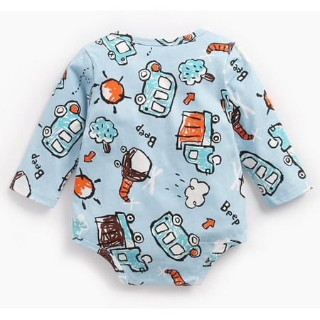 

Quealent Baby Bodysuit Sets Newborn Baby Boy Fall Winter Clothes Color Block Hooded Romper Long Sleeve Zipper Onesie Bodysuit Cute Outfit Blue 12-18 Months