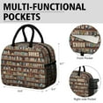 thumbnail image 6 of Book Lover Insulated Lunch Bag – Reading Bookmark Design, Portable Thermal Cooler Tote for Work, 6 of 7