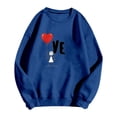 thumbnail image 5 of Couples Matching Sweatshirt His and Her Crewneck Pullover Personalized Anniversary Sweater Valentines Day Gift, 5 of 5