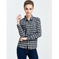 thumbnail image 3 of Camii Mia Flannel Shirts for Women Casual Long Sleeve Button Down Plaid Shirts, 3 of 7