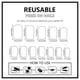 thumbnail image 3 of 24 Pcs Short Square False Nail Flowers Artificial Nail Yellow French Tip Stick On Nail Glossy Press On Nail for Woman, 3 of 4