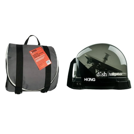 KING DTP4900 DISH Tailgater Pro Premium Satellite Antenna and Carry Bag