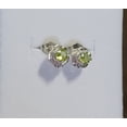 thumbnail image 6 of Natural Peridot Flower Sterling Silver Earrings NT417, 6 of 8