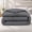02 - Grey, variant on Reversible Comforter for Queen Bed, Grey and Aqua Color Bedding Set