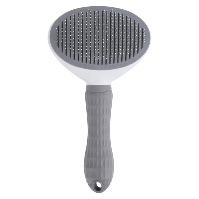 Cepillos 2 en 1, herramientas de limpieza, peine para perros y gatos, suministros para mascotas (gris) Tmvgtek Libre de BPA