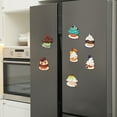 thumbnail image 2 of Leadrop 3D Cupcake Fridge Magnet Simulation Dessert Resin Refrigerator Magnet Home Office Kitchen Locker Simulation Food Decoration, 2 of 10