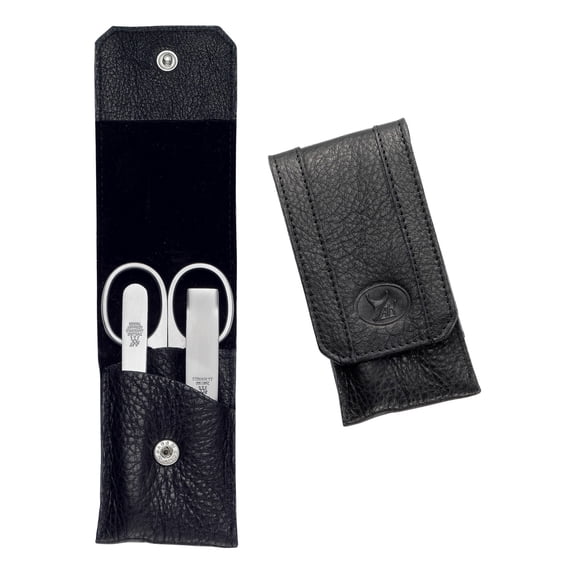 ZWILLING Beauty TWINOX 4-pc Manicure and Beauty Set with Black Leather Case