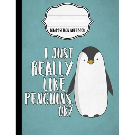 I Just Really Like Penguins Composition Notebook - Dot Grid: Composition Notebook, Dotted Grid Paper, Dot Journal