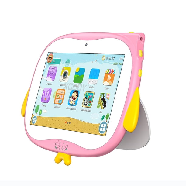 Aplicación para Ordenador Pc, Tableta para Niños Wifi Bluetooth Android, Máquina de Aprendizaje de Educación Temprana de 7 Pulgadas, 1 + 16Gb, Batería 6H, Tableta de Regalo para Padres E Hijos