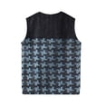 thumbnail image 4 of Mens Casual Sweater Vest 2026 V Neck Sleeveless Knit Pullover Slim Fit Lightweight Plain Tops Spring Jumper Light Sweaters Navy 3XL, 4 of 5