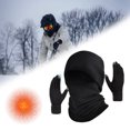 thumbnail image 4 of Gorro Tibio Con Bufandas Guantes Pantalla Táctil Flanado para Hombres Mujeres, 4 of 9