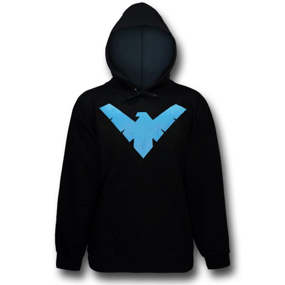 Nightwing Logo Men's Hoodie-3XLarge