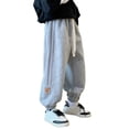 thumbnail image 4 of DHFJKG Boys Joggers Pants Loose Fit Elastic Waistband Drastring Athletic Ankle-Tied Sweatpants Sportswear For Kid Teen 3-16 Years Old Casual Trousers, 4 of 4
