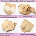 thumbnail image 6 of VASLANDA 2 Pack Womens Butt Lifter Panties Seamless Padded Underwear Hip Pads Enhancer Panty, 6 of 7