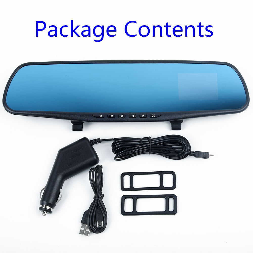 2.4" Hd Car Dvr Rear View Mirror Camera Dash Cam Ir Night Vision