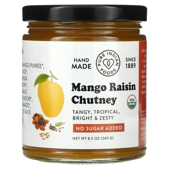 Pure Indian Foods Mango Raisin Chutney, 8.5 oz (240 g)