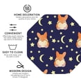 thumbnail image 4 of Balery 4 Pcs Corgi Lying With Moons And Starsleather Coasters Set, Drink Table Cup Coasters For Living Room Kitchen Coffee Decor, 4 of 9