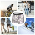 thumbnail image 7 of Men's Boxer Briefs, Lavender Flowers Leaves Soft Comfy Mens Underwear Boxer Briefs Breathable With Widen Waist, 7 of 7