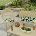 thumbnail image 2 of Jordan Manufacturing 18" x 18" Hatteras Ebony Black Floral Square Tufted Contoured Outdoor Wicker Seat Cushion (2 Pack), 2 of 12