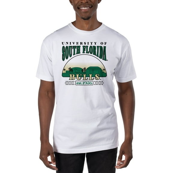 Men's Uscape Apparel White South Florida Bulls T-Shirt