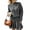Gray, variant on Women's 2 Piece Cable Knit Sweater Skirt Set High Neck Long Sleeve Top Ruffle Hem Mini Skirt Army Green XL
