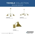 thumbnail image 2 of Progress Lighting - Trimble - 4 Light Chandelier In Industrial Style-11.12, 2 of 11