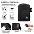 thumbnail image 4 of MOCHILA ESCOLAR UNISEX DE GRAN CAPACIDAD CON CONEXION USB DOLCE  MOCLT2, 4 of 8