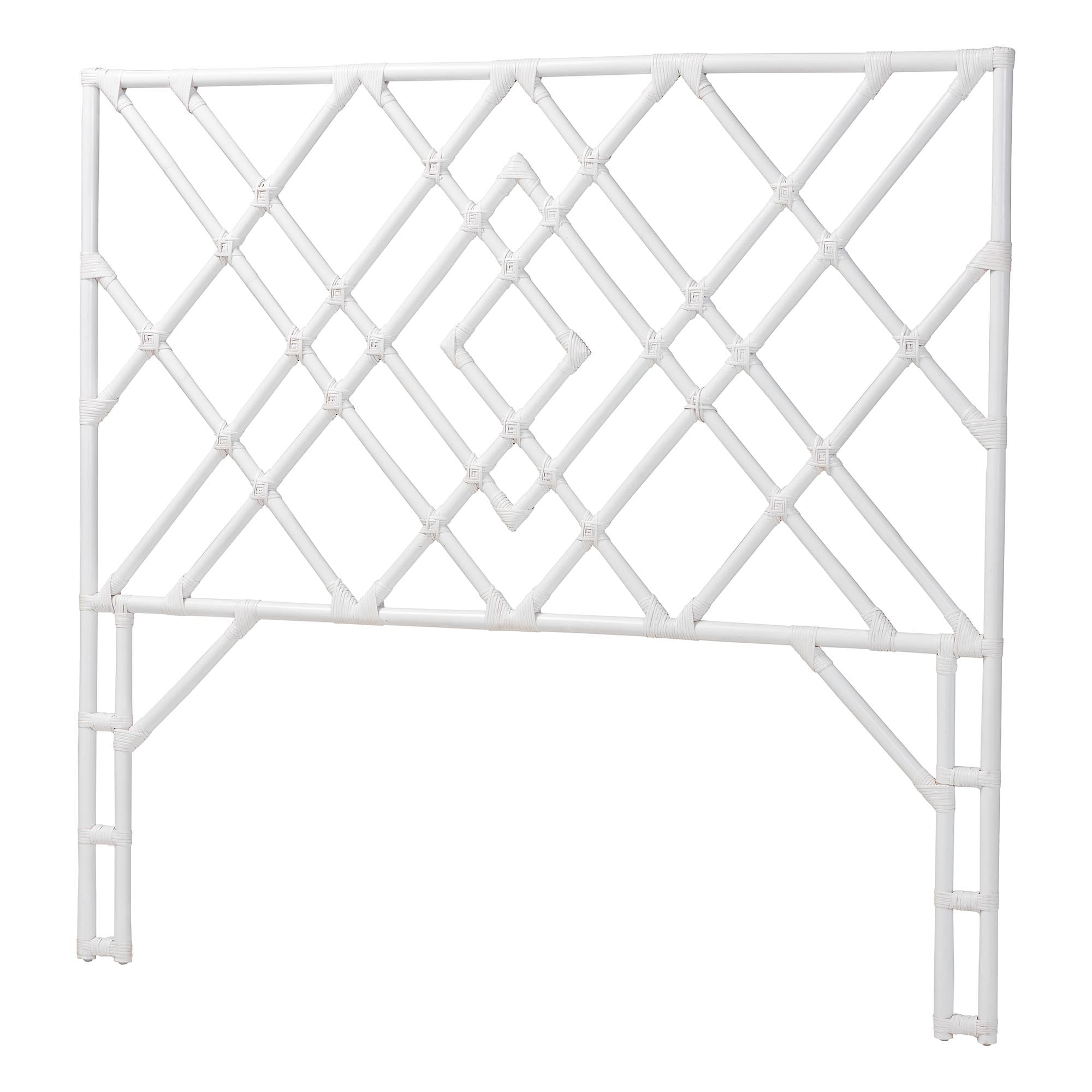 bali & pari Lavali Boho Standalone Headboard, Queen, White