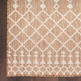 thumbnail image 3 of Nourison Positano Moroccan Trellis Flatweave Outdoor Rug Jute 2' x 6', 3 of 11
