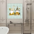 thumbnail image 5 of Sunflower Gnome Framed Canvas Wall Art, Hello Summer Yellow Flower Farm Plant Green Plaid Wall Art Painting for Living Room Bedroom Home Decor, 28”x28”, Office Artwork Print, 5 of 9