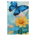 thumbnail image 6 of Yellow Daisy Butterflies Blackout Curtains 55W x 72/84L Living Room Bedroom Curtains Heat Insulation and Sun Protection 2-Pack, 6 of 6