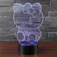 thumbnail image 3 of Lumière 3D Led Hello Kitty Chambre Veilleuse Colorée Mode Dessin Animé Usb Tactile Colorée Simple Acrylique Créative Cadeau d'Anniversaire, 3 of 7