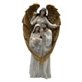 thumbnail image 4 of Figura de la Sagrada Familia con ángeles, centro de mesa, escultura de resina, figura navideña. L Oro, 4 of 9
