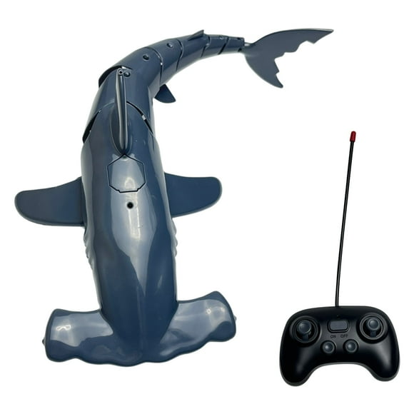 NAOJIE Remote Control Hammerhead Shark Toys High Simulation,Summer Water Toys Ideal Gifts for Boys,Party Fun Games for Pool & Bath(Gray),Remote Control Shark,Shark Toys,Pool Toys