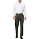 thumbnail image 2 of Pantalones de cuadros INSPIRE CHIC para hombre, con frente plano, corte recto, talla 32, negro y marrón, 2 of 5