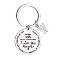 thumbnail image 4 of Creative DIY To My Son Stainless Steel Last Name 26 Letter Keychain 3x3cm, 4 of 8