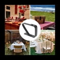thumbnail image 3 of 16 Pack Stainless Steel Tablecloth Clips Black Picnic Tablecloth Clips Adjustable Anti-Skid Fixed Clip, 3 of 8