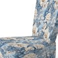 thumbnail image 4 of Designart "Ethereal Flourishing Rococo VII" Chaise d'Appoint Florale Bleue Rembourrée - Fauteuil de Chambre Style Cottage, 4 of 7