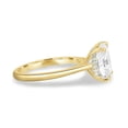 thumbnail image 4 of 3.00Ct Elongated Cushion Cut Lab-grown diamond Solitaire Engagement Ring, Hidden Halo, 18K Yellow Gold, 4 of 7