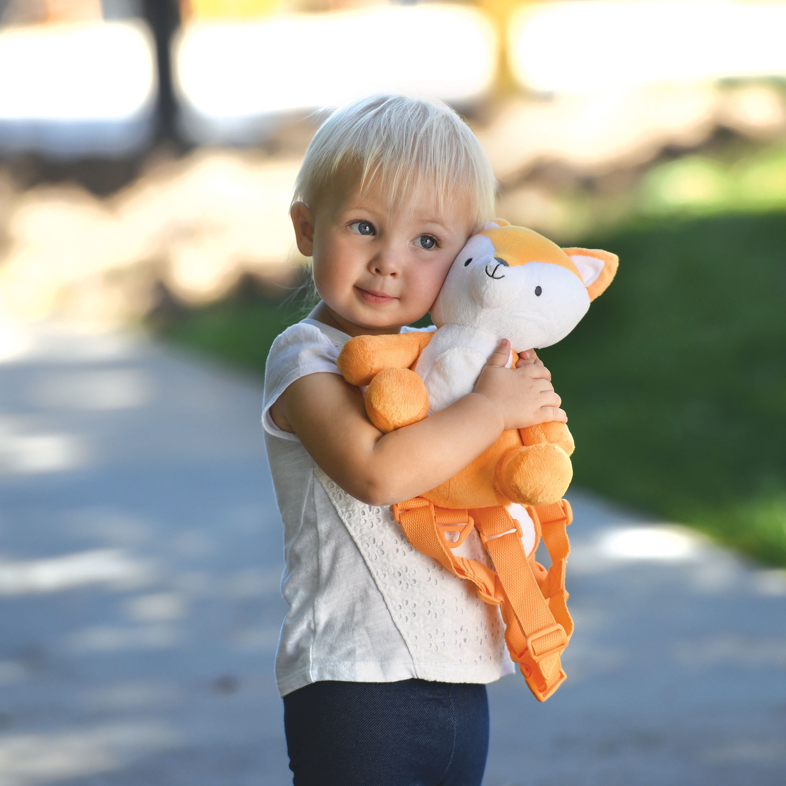 Goldbug 2-in-1 Toddler Safety Harness Backpack, Fox with Removable Tether, Brown