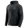 thumbnail image 2 of Men's J. Palmer Dark Heather Gray Dallas Cowboys Players Lounge Tri-Blend Full-Zip Hoodie, 2 of 7